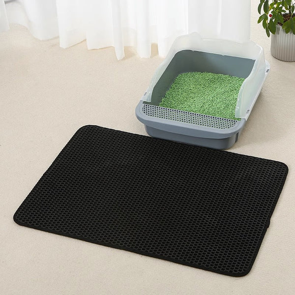 HKM-6244285 Double-Layer Anti-Splash EVA Cat Litter Mat in Multiple Colors and Sizes