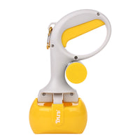 HKM-6244669 2-in-1 Portable Pet Toilet Picker with Curved Grip & Garbage Bags