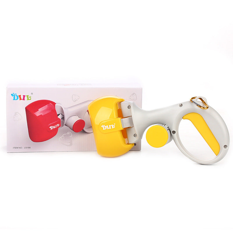 HKM-6244669 2-in-1 Portable Pet Toilet Picker with Curved Grip & Garbage Bags