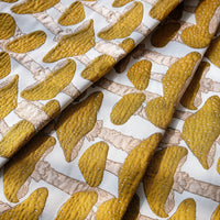 HKM-624531 Cartoon Mushroom Pattern Jacquard Cotton Fabric for DIY Projects - 50cm x 150cm