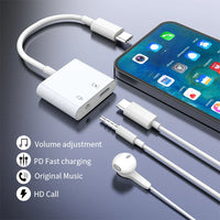 HKM-624595 USB-C to 3.5mm Audio Jack Adapter with Charging Function for Compatible Devices