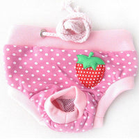 HKM-6246589 Reusable Cotton Dog Diaper Pants for Female Pets - Sizes S-XL