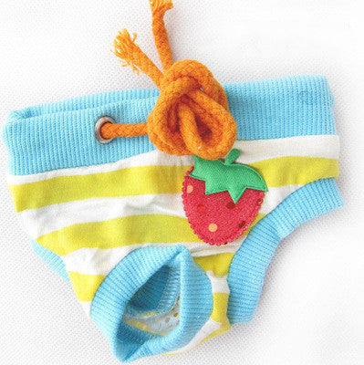 HKM-6246589 Reusable Cotton Dog Diaper Pants for Female Pets - Sizes S-XL