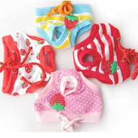HKM-6246589 Reusable Cotton Dog Diaper Pants for Female Pets - Sizes S-XL