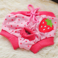 HKM-6246589 Reusable Cotton Dog Diaper Pants for Female Pets - Sizes S-XL