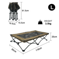 HKM-6246845 Double Layer Fabric Large Foldable Pet Bed - Soft, Cozy Design for Medium to Large Dogs