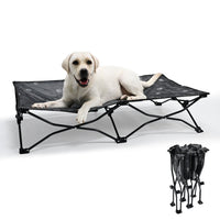 HKM-6246845 Double Layer Fabric Large Foldable Pet Bed - Soft, Cozy Design for Medium to Large Dogs