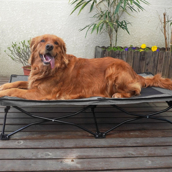HKM-6246845 Double Layer Fabric Large Foldable Pet Bed - Soft, Cozy Design for Medium to Large Dogs