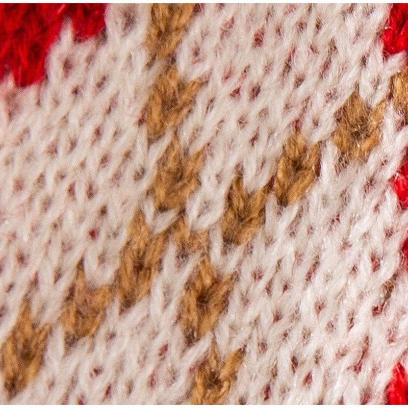 HKM-6246973 Diamond-Patterned Cherry Embroidered Sweater for Small and Medium Dogs and Cats