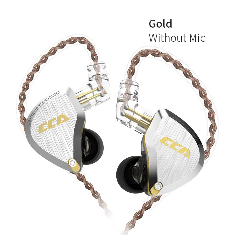 HKM-624723 In-ear Hybrid Drive Earphones with Noise Reduction and Heavy Bass - CCA C12 Model