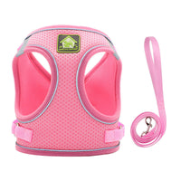 HKM-6247997 Adjustable Cat and Small Dog Vest Style Traction Rope - Outdoor Use, Durable Cloth Material