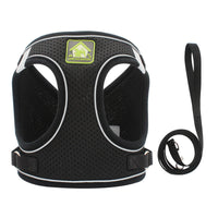 HKM-6247997 Adjustable Cat and Small Dog Vest Style Traction Rope - Outdoor Use, Durable Cloth Material