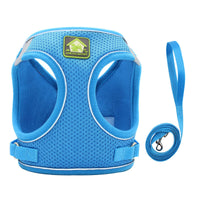 HKM-6247997 Adjustable Cat and Small Dog Vest Style Traction Rope - Outdoor Use, Durable Cloth Material