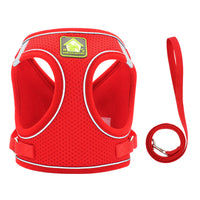 HKM-6247997 Adjustable Cat and Small Dog Vest Style Traction Rope - Outdoor Use, Durable Cloth Material