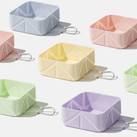 HKM-6248381 Folding Pet Outing Bowl for Dogs and Cats - Silicone, 500ml in Various Colors