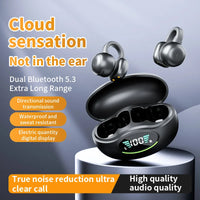 HKM-624851 Wireless Clip-On Sports Earphones with LED Battery Indicator for Comfortable Long-Term Use