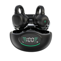 HKM-624851 Wireless Clip-On Sports Earphones with LED Battery Indicator for Comfortable Long-Term Use