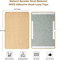 HKM-6249661 Sisal Cat Scratch Pad with Adhesive Hook Tape - Durable Scratching Surface for Indoor Cats