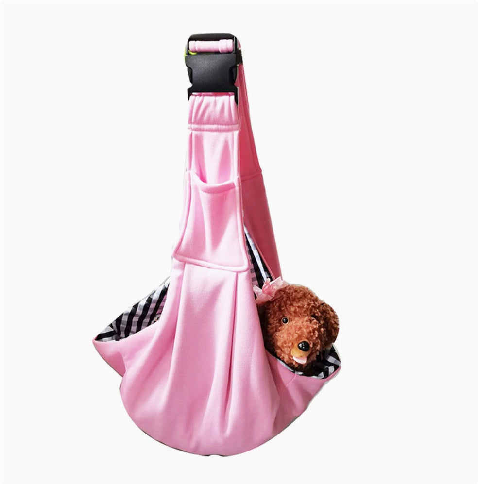 HKM-6250429 Foldable Portable Crossbody Pet Bag with Adjustable Strap - Multiple Colors Available