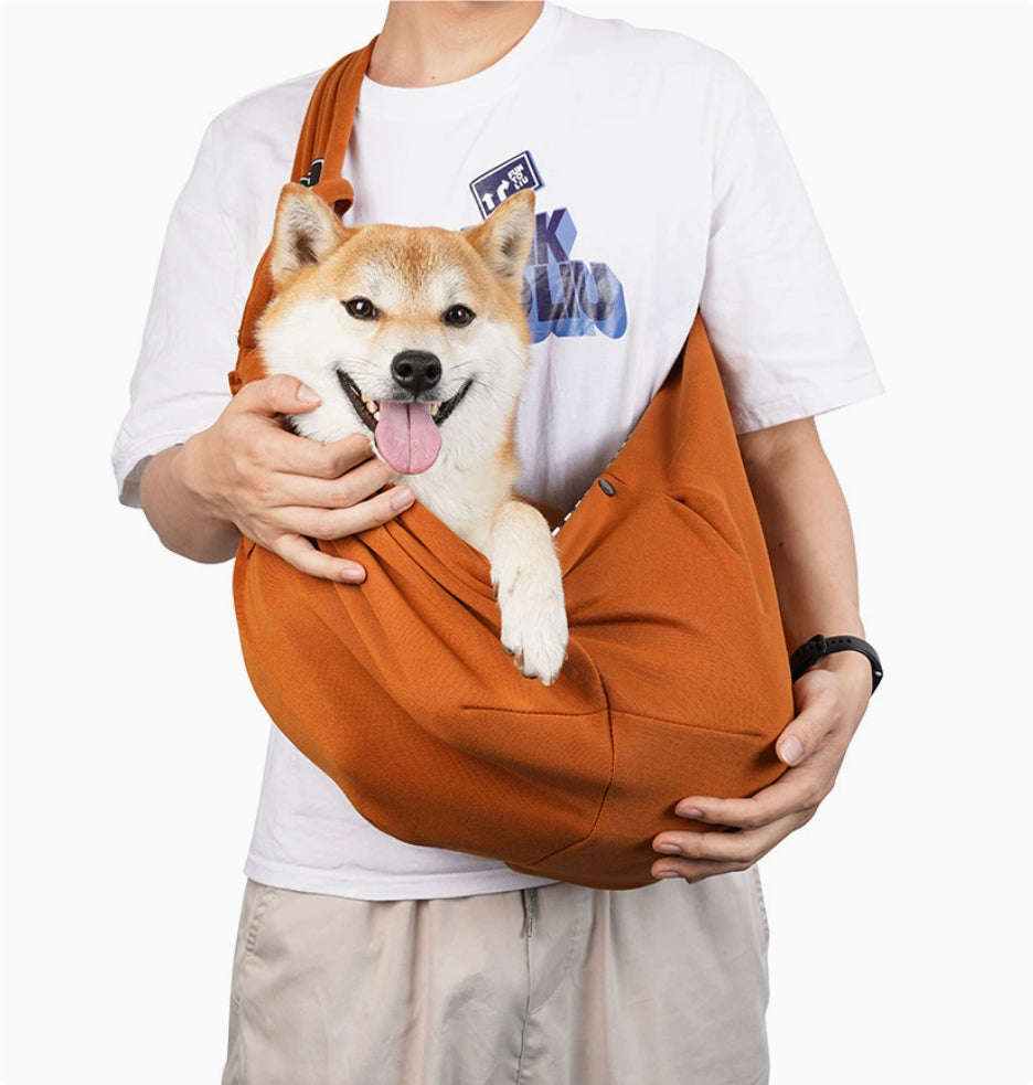 HKM-6250429 Foldable Portable Crossbody Pet Bag with Adjustable Strap - Multiple Colors Available