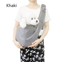 HKM-6250429 Foldable Portable Crossbody Pet Bag with Adjustable Strap - Multiple Colors Available