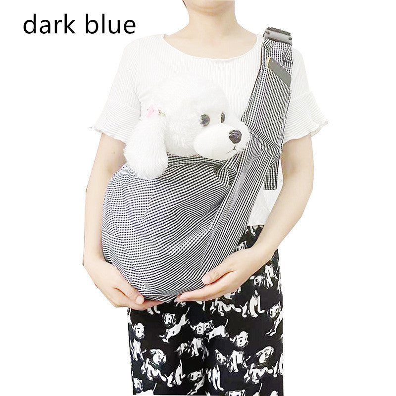 HKM-6250429 Foldable Portable Crossbody Pet Bag with Adjustable Strap - Multiple Colors Available