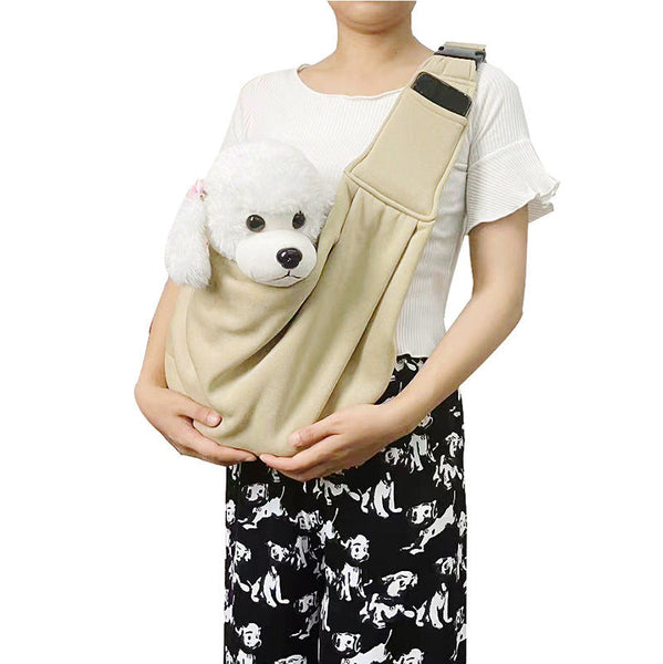 HKM-6250429 Foldable Portable Crossbody Pet Bag with Adjustable Strap - Multiple Colors Available
