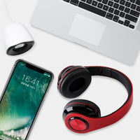HKM-625171 Foldable Bluetooth Earphones with 40mm Subwoofer, Soft Protein Leather Cushions, and Hands-Free Calling