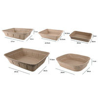 HKM-6251965 Eco-Friendly Disposable Cat Litter Box - Waterproof & Degradable, Multiple Sizes Available