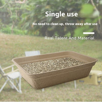 HKM-6251965 Eco-Friendly Disposable Cat Litter Box - Waterproof & Degradable, Multiple Sizes Available