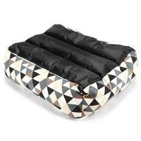 HKM-6252221 Dachshund Print Square Pet Nest with Soft Cotton Cushion for Dogs