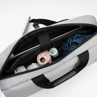 HKM-625235 Men's PU Leather Single Shoulder Crossbody Business Briefcase