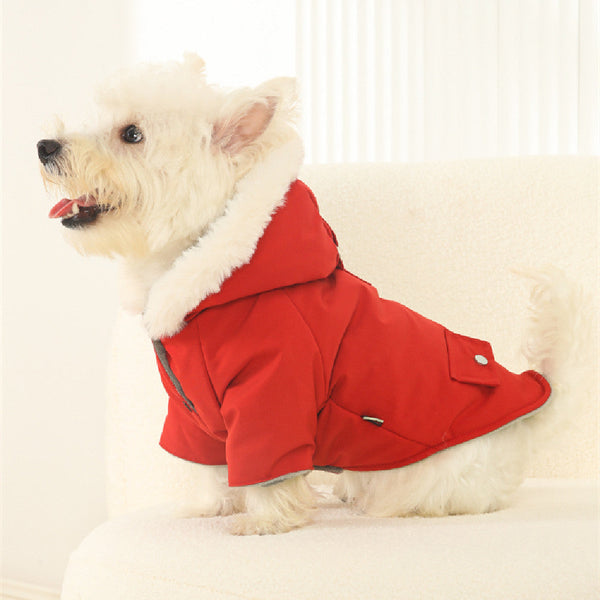 HKM-6252605 Thickened Warm Cotton Coat for Pets in Multiple Colors and Sizes