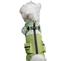 HKM-6252733 Reflective Waterproof Outdoor Jumpsuit for Small and Medium Dogs with Built-in Harness