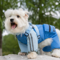 HKM-6252733 Reflective Waterproof Outdoor Jumpsuit for Small and Medium Dogs with Built-in Harness