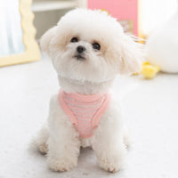 HKM-6253757 Non-Stuffy Two-Leg Pet Coat in Oli Pink and Leo Black for Small to Medium Dogs
