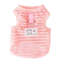 HKM-6253757 Non-Stuffy Two-Leg Pet Coat in Oli Pink and Leo Black for Small to Medium Dogs