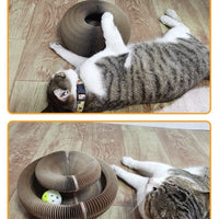 HKM-6254141 Corrugated Foldable Cat Nest for Playtime - 24x24x10cm