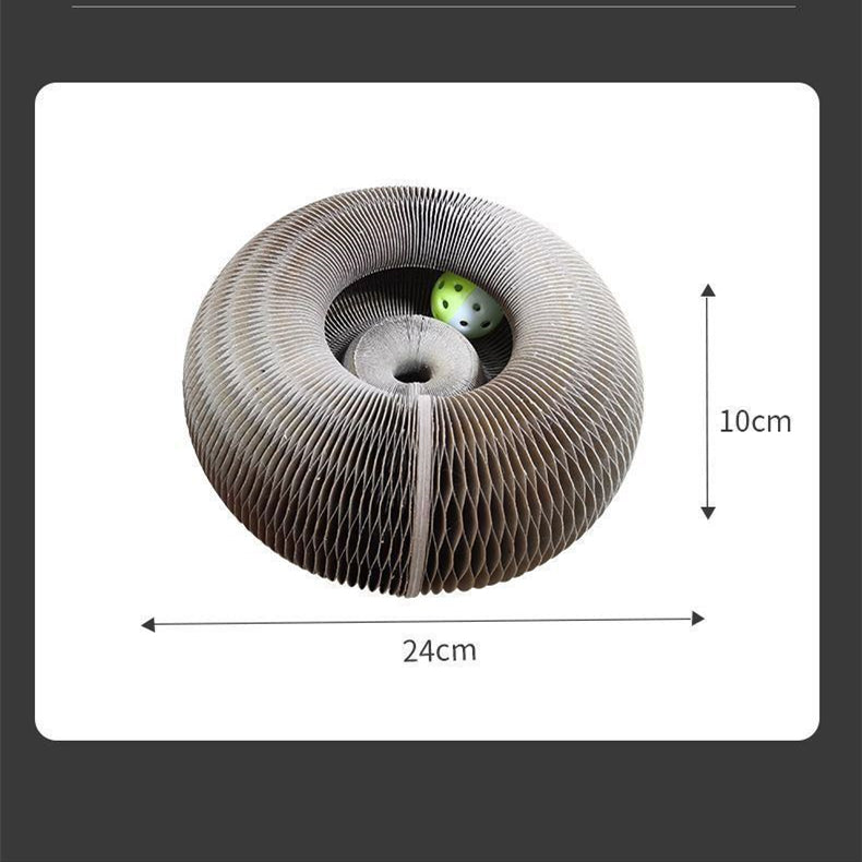 HKM-6254141 Corrugated Foldable Cat Nest for Playtime - 24x24x10cm