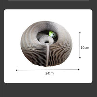 HKM-6254141 Corrugated Foldable Cat Nest for Playtime - 24x24x10cm
