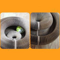 HKM-6254141 Corrugated Foldable Cat Nest for Playtime - 24x24x10cm