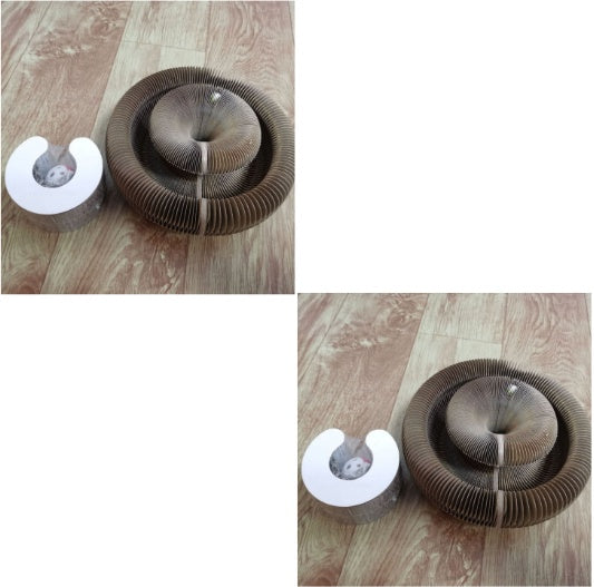 HKM-6254141 Corrugated Foldable Cat Nest for Playtime - 24x24x10cm