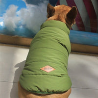 HKM-6254525 Watermelon Red, Army Green & Navy Cotton Dog Coat - French Coat Sand Vest Fashion for Pets