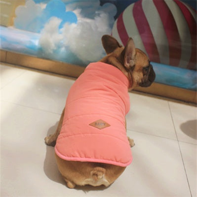 HKM-6254525 Watermelon Red, Army Green & Navy Cotton Dog Coat - French Coat Sand Vest Fashion for Pets