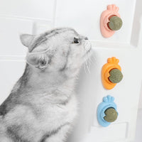 HKM-6255421 Carrot Shape Catnip Balls for Teeth Cleaning - Self-Adhesive Catnip Toys for Indoor Cats