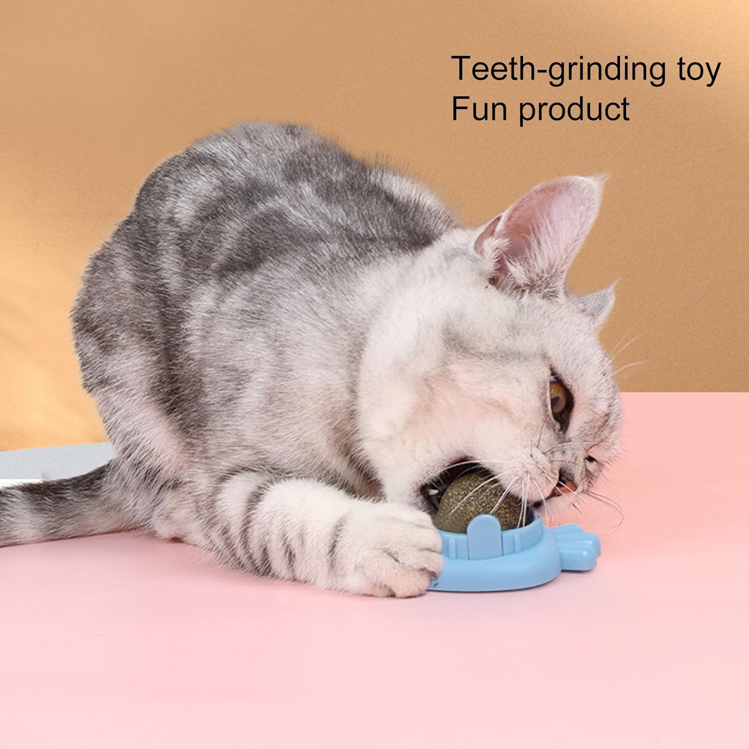 HKM-6255421 Carrot Shape Catnip Balls for Teeth Cleaning - Self-Adhesive Catnip Toys for Indoor Cats