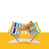 HKM-6255549 Wooden Cat Hammock - Stylish Pet Bed for Comfort and Relaxation