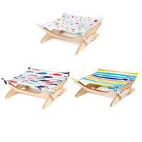 HKM-6255549 Wooden Cat Hammock - Stylish Pet Bed for Comfort and Relaxation