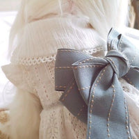 HKM-6256317 Cute Cotton Little White Dress for Pets - Princess Style Skirt in XS to XL Sizes