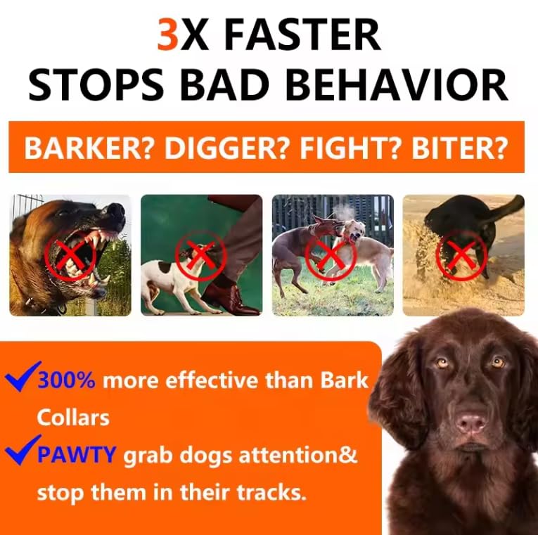 HKM-6257213 Ultrasonic Dog Bark Deterrent Device with 50ft Range for Effective Training and Behavior Modification